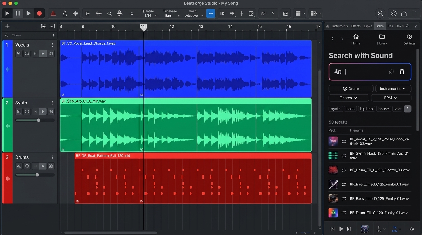 BeatForge Studio interface